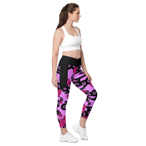 Crossover leggings with pockets 10